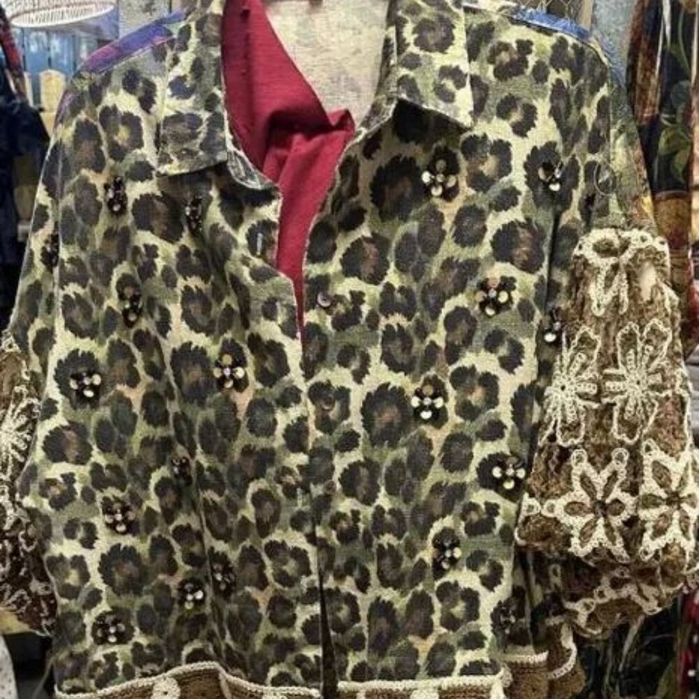 NWT Rare Bird Leopard Jacket